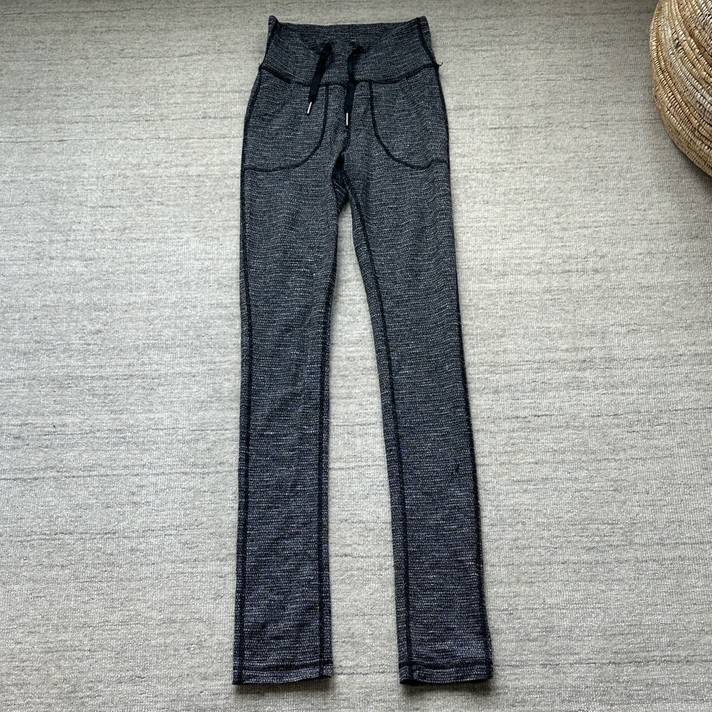 Tweed looking lululemon Leggings with Drawstring Waist